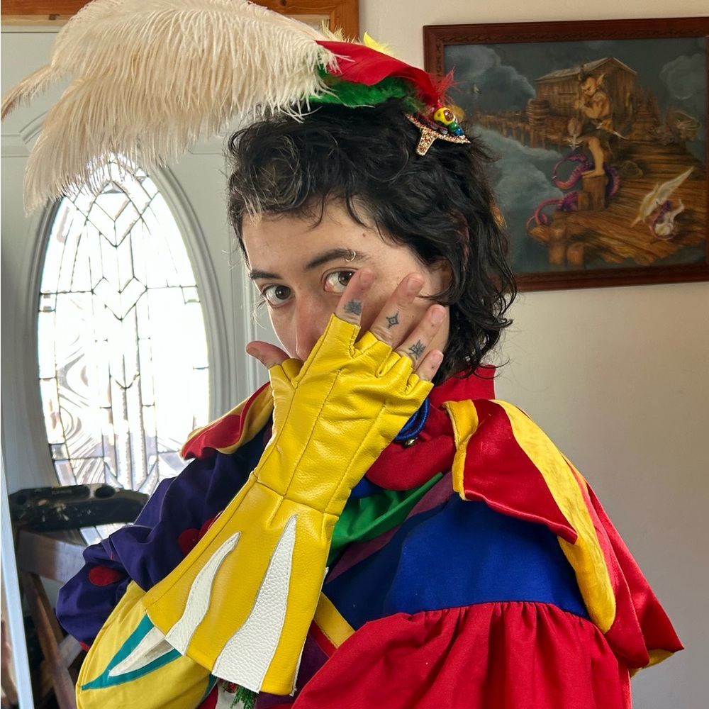 Kefka Palazzo Colorful Costume with Feathered Hat
